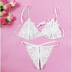 Sexy Bra Set Lace Holo Underwear