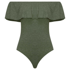 Sexy Ruffles Women Bodysuit Crop