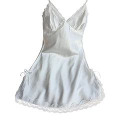 V-neck Nightgown Lace Sleepwear
