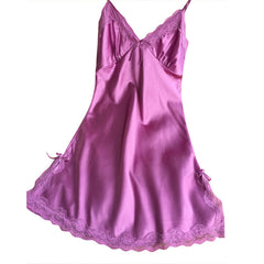 V-neck Nightgown Lace Sleepwear