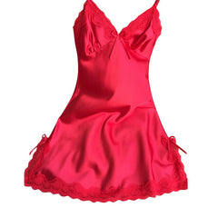 V-neck Nightgown Lace Sleepwear