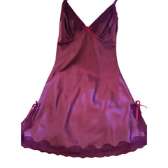 V-neck Nightgown Lace Sleepwear