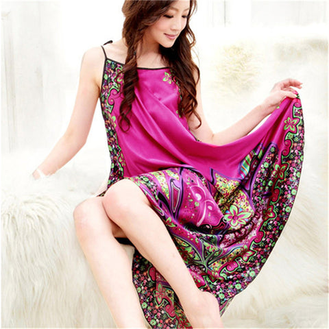 Sleepwear Robes Dress Night Skirt