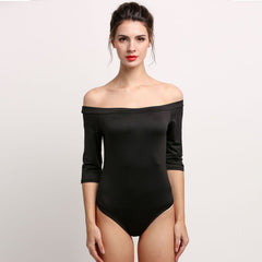 Off Shoulder Rompers Half Sleeve