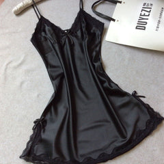 Sleeveless Nighties V-neck Nightgown