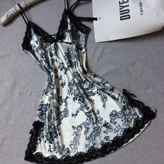Sleeveless Nighties V-neck Nightgown