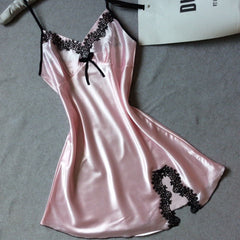Sleeveless Nighties V-neck Nightgown